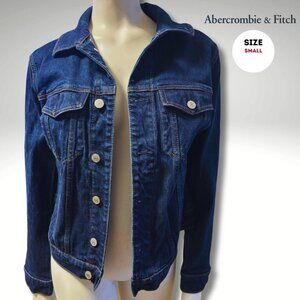 Abercrombie & Fitch classic dark wash denim jacket